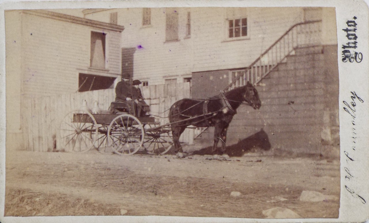 Photograph - Milk delivey cart