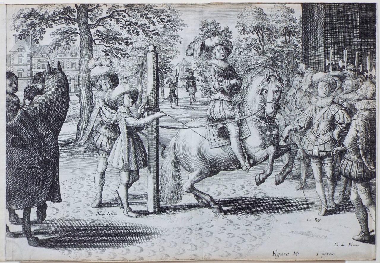 Print - L'Instruction du Roy en l'Exercice de Monter a Cheval - Figure 14 - De