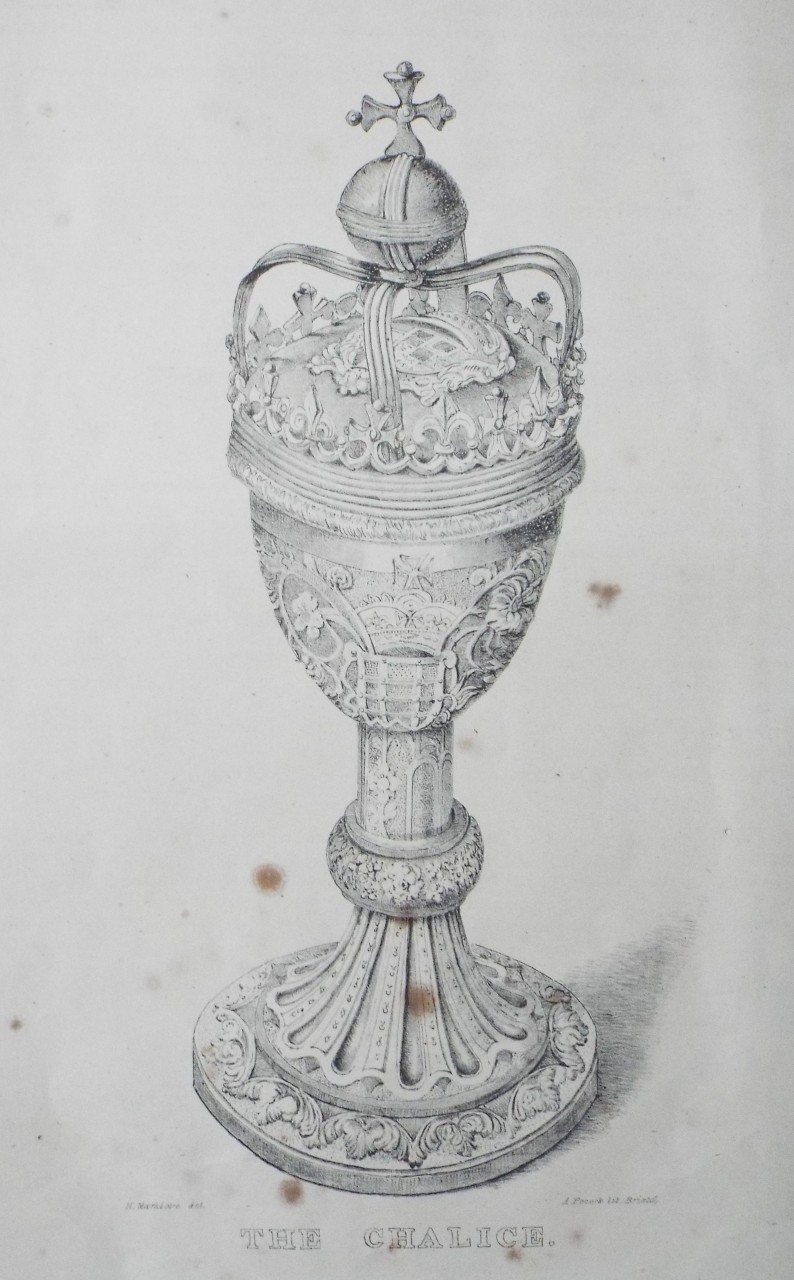 Lithograph - The Chalice. (of Berkeley Castle) - Marklove