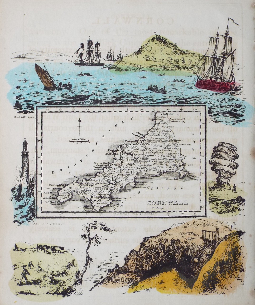 Map of Cornwall