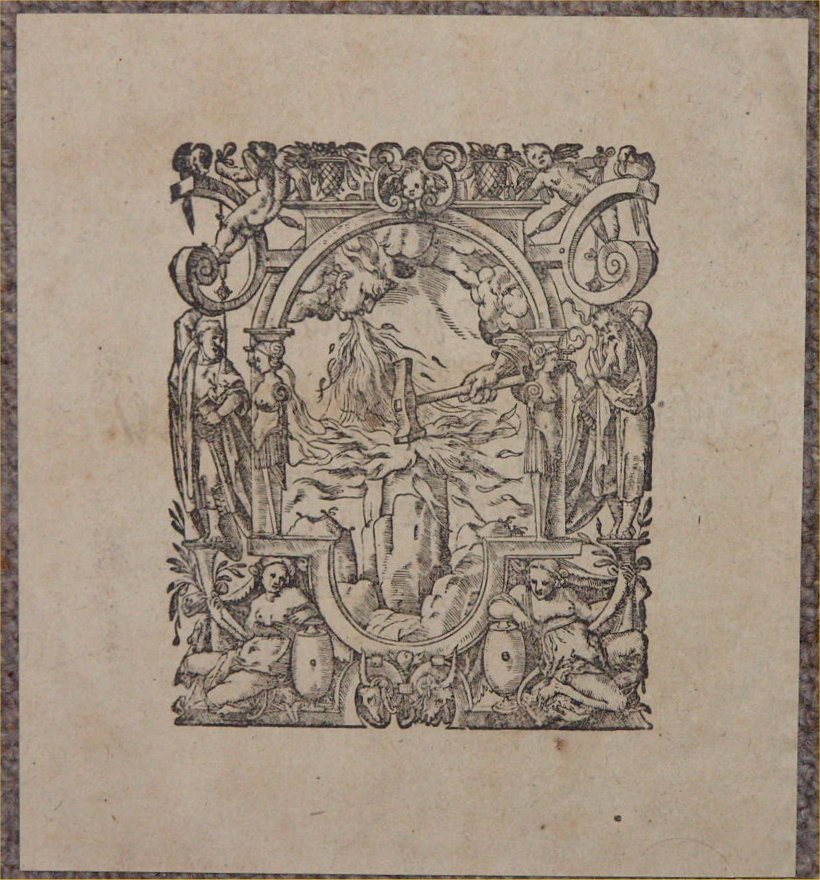 Woodcut - (German 1598 wood-cut)