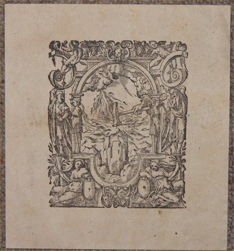 Woodcut - (German 1598 wood-cut)