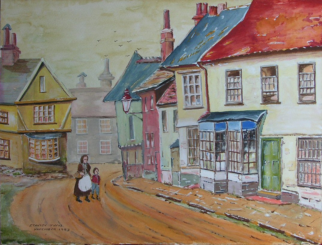 Watercolour - The Witches Shop, Halesworth, Sussex