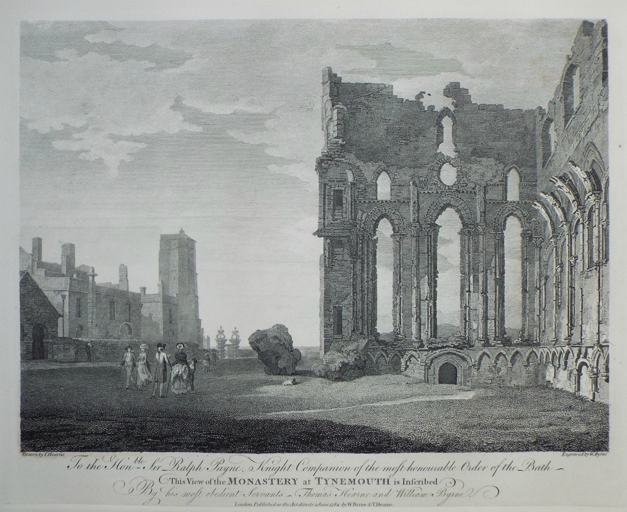 Print - Monastery at Tynemouth - Byrne