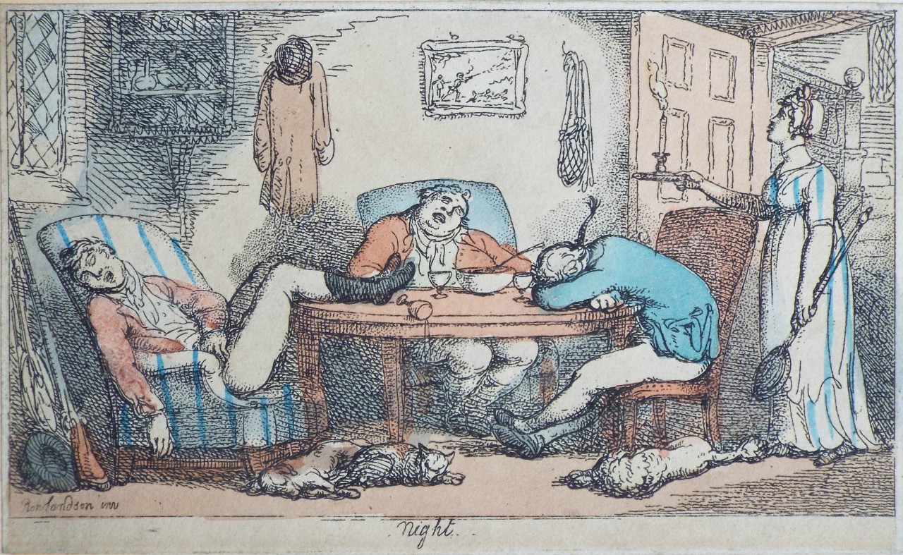 Etching - Night. - Rowlandson