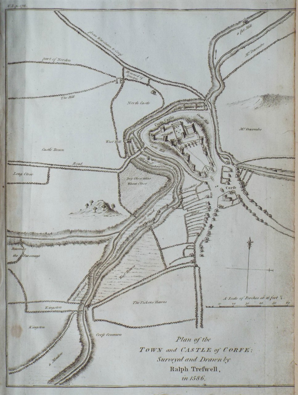 Map of Corfe Castle - Corfe Castle