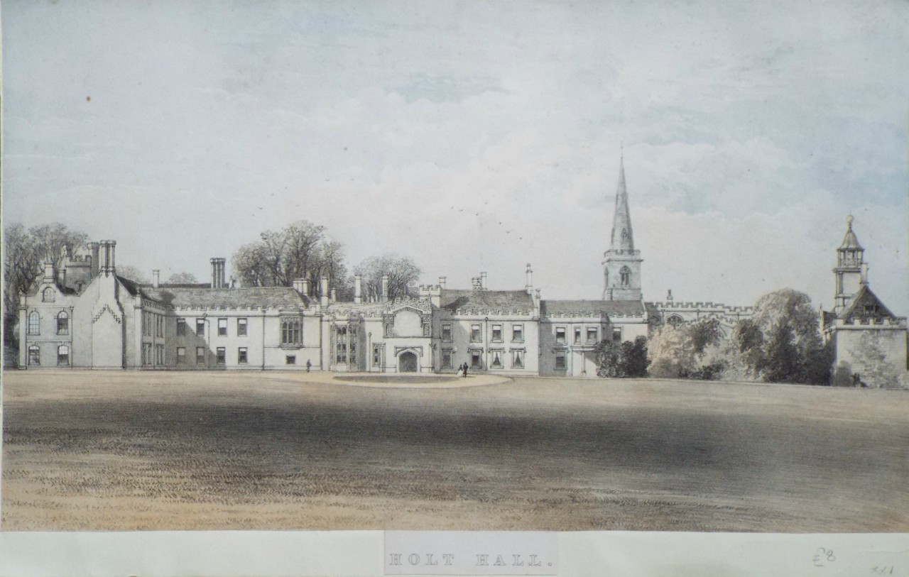 Lithograph - Holt Hall.