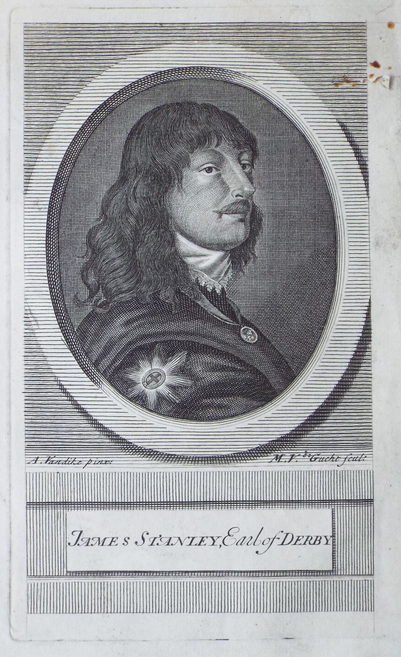 Print - James Stanley, Earl of Derby - Van