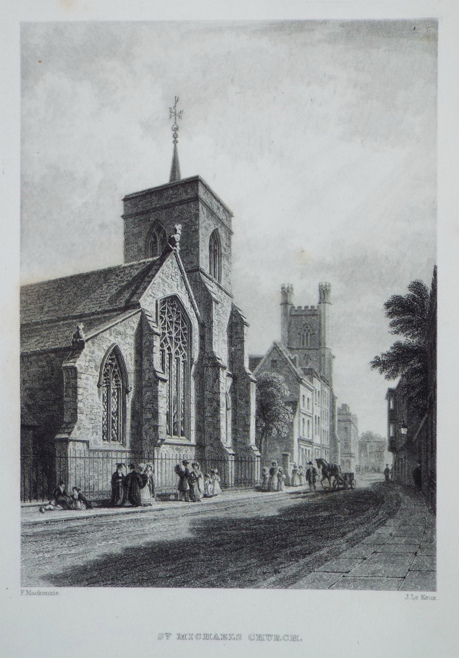 Print - St. Michaels Church. - Le