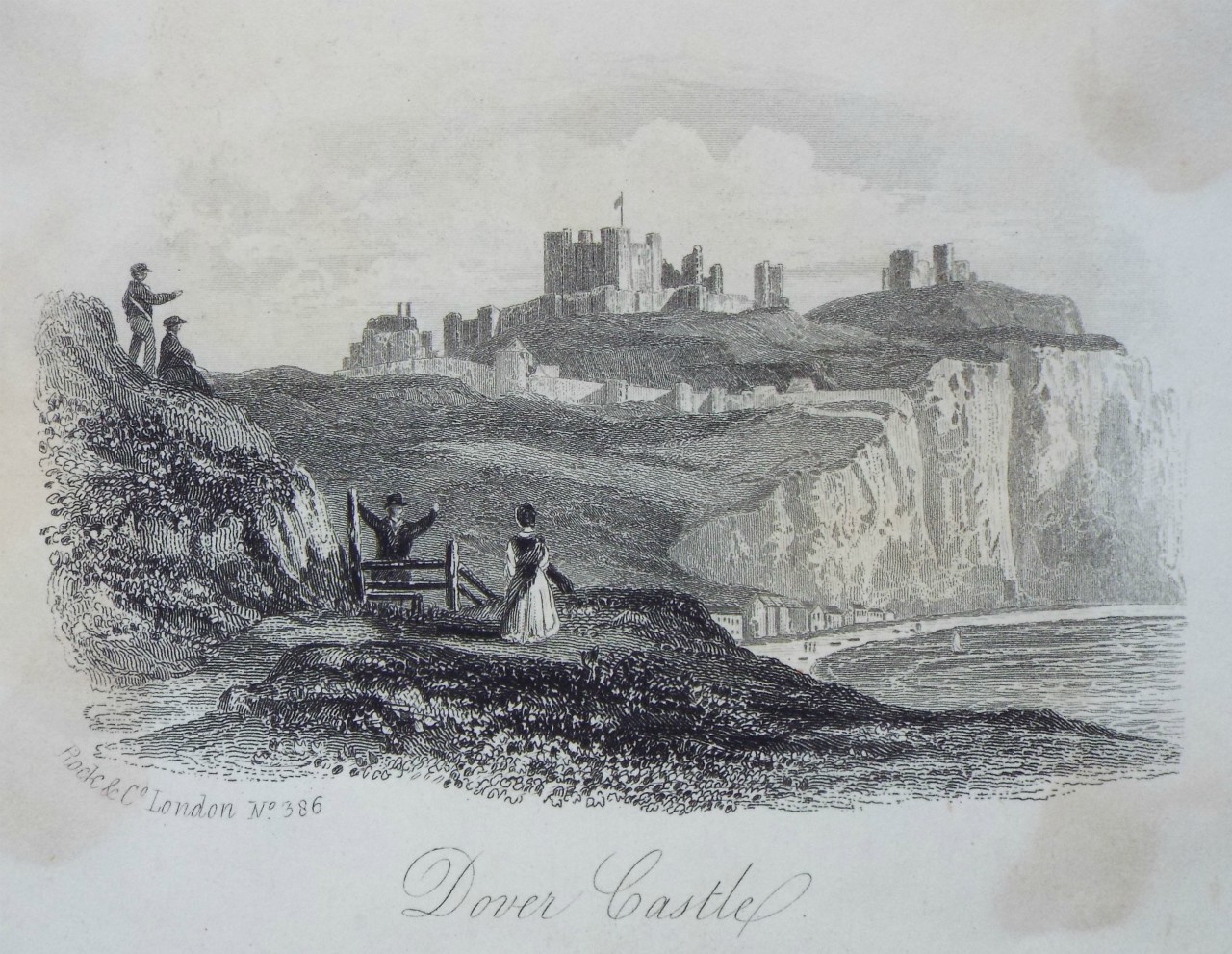 Steel Vignette - Dover Castle. - Rock