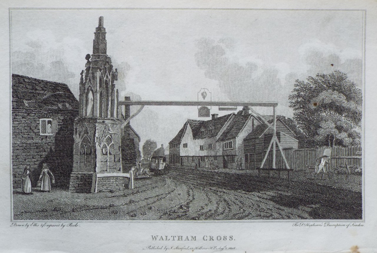 Print - Waltham Cross. - 
