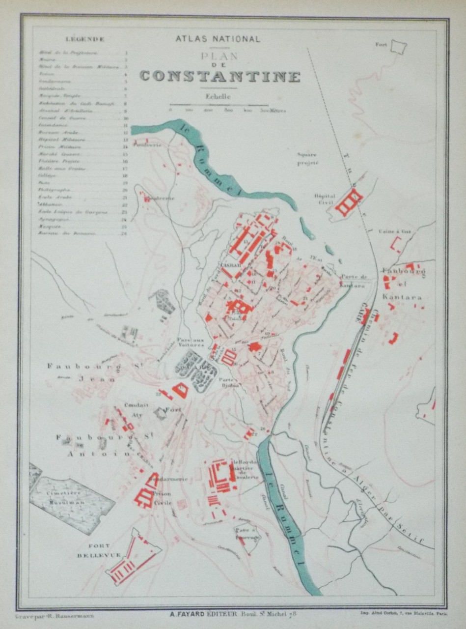 Map of Constantine - Constantine