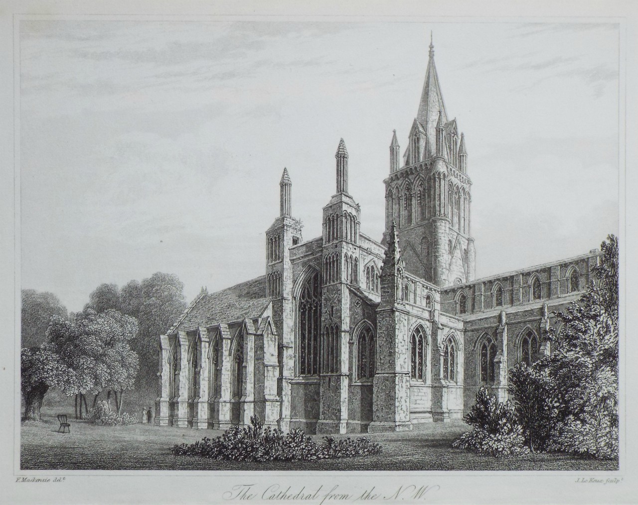 Print - The Cathedral from the N. W. - Le