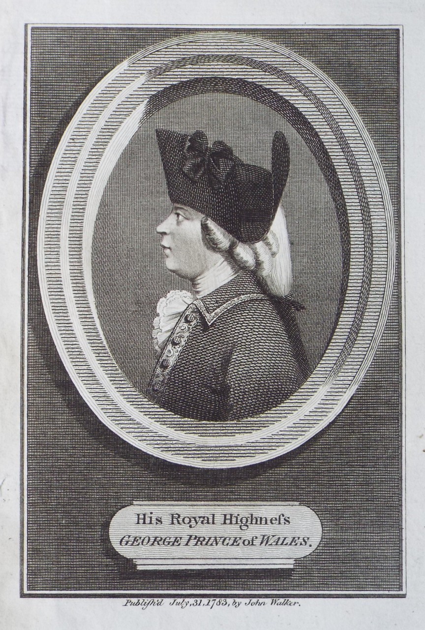 Print - His Royal Highness George Prince of Wales.