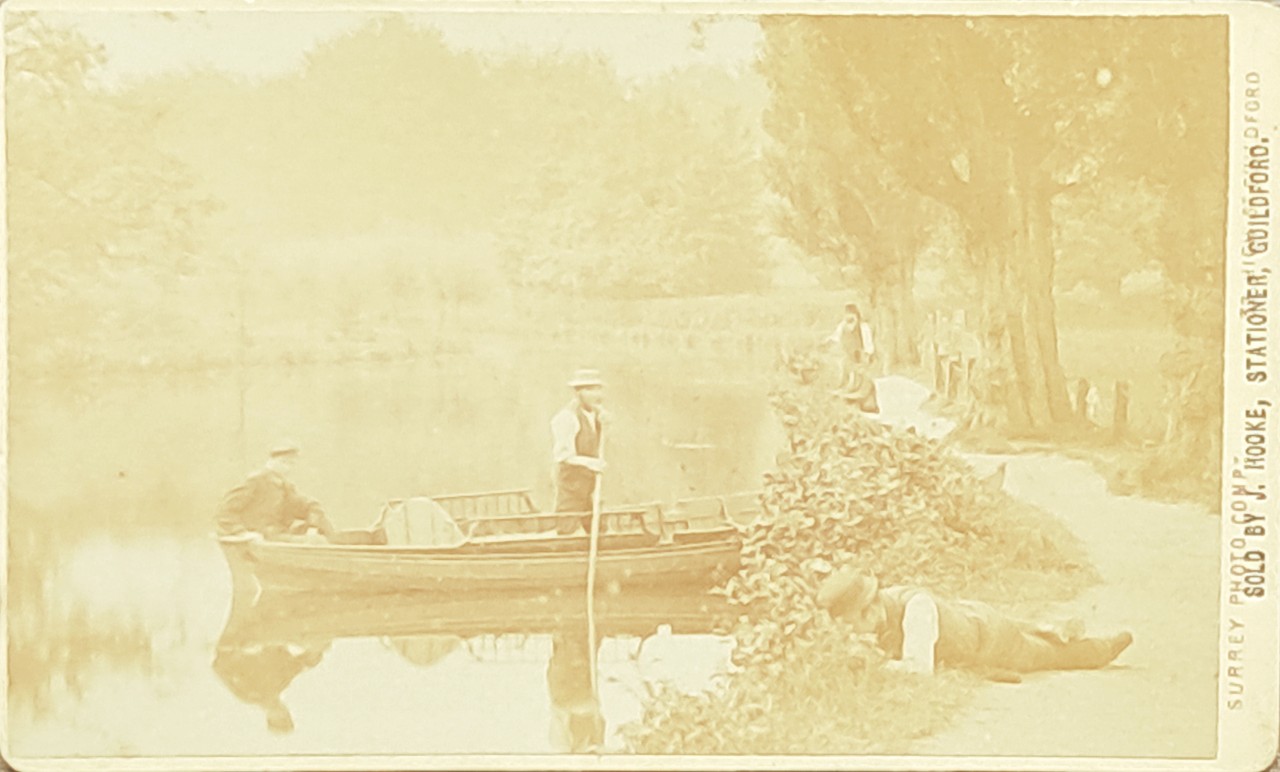 Photograph - Boating on a river or lake near Guildford