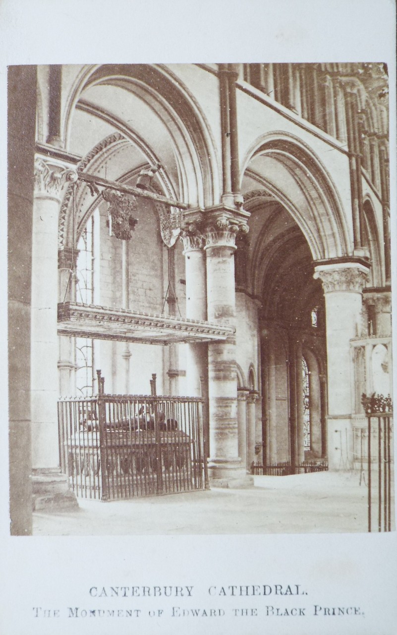 Photograph - Canterbury Cathedral. The Monument of Edward the Black Prince.