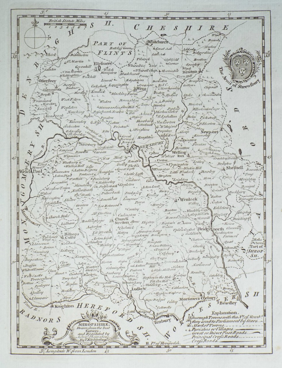 Map of Shropshire