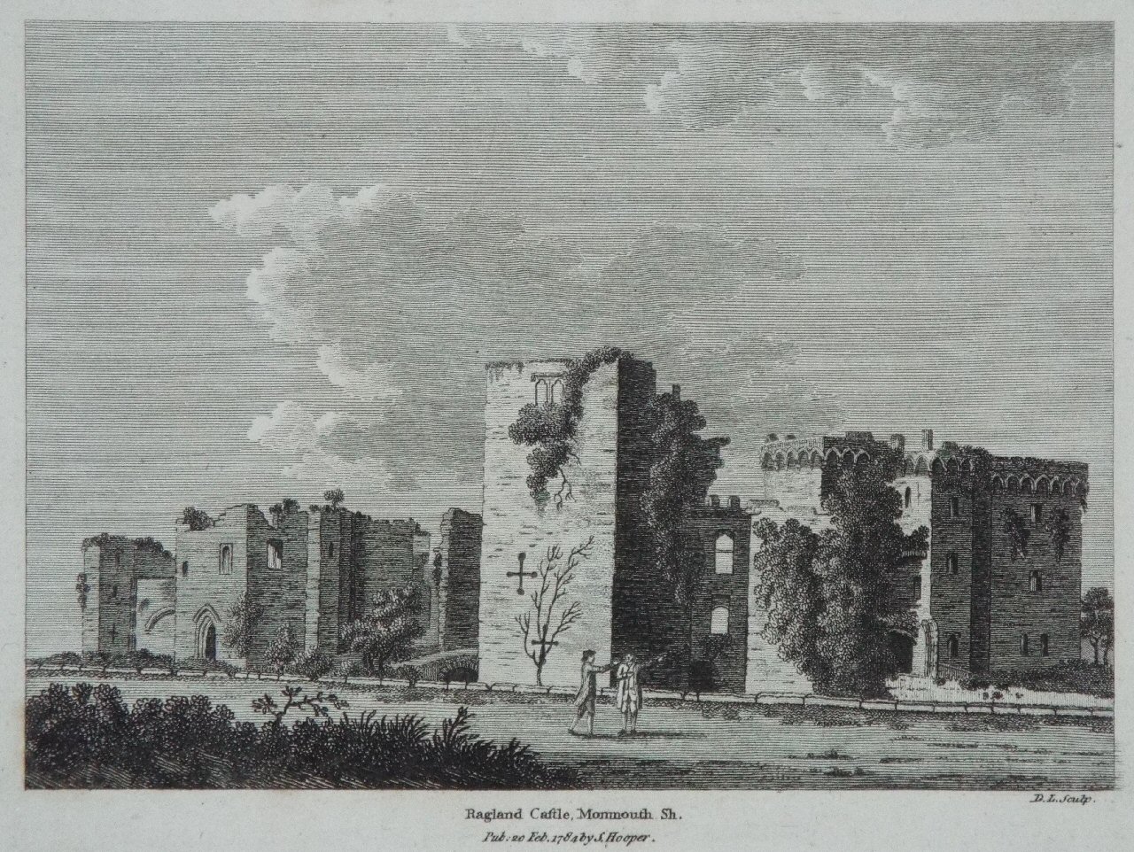 Print - Ragland Castle, Monmouth Sh. - D