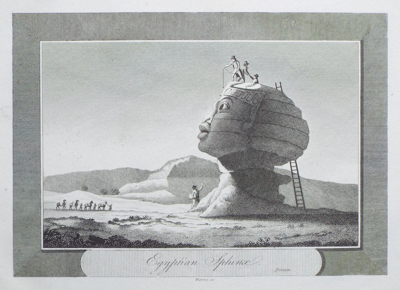 Print - Egyptian Sphinx. Denon. - 