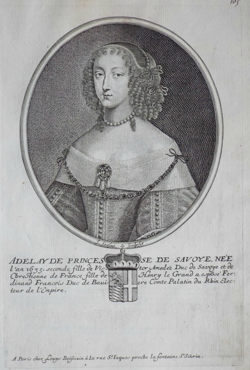 Print - Adelayde Princesse de Savoye