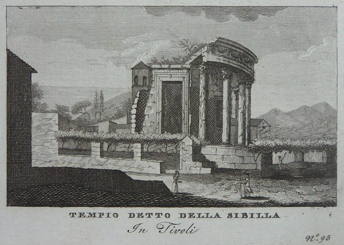 Print - Templo detto della Sibilla In Tivoli