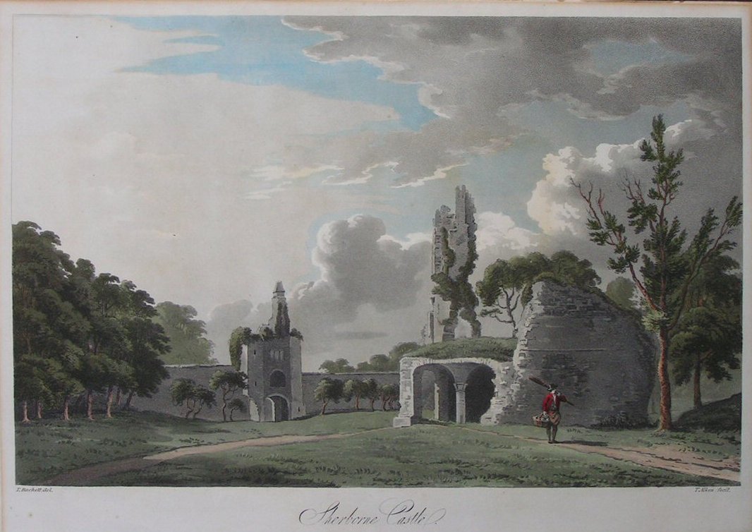 Aquatint - Sherborne Castle - Alken