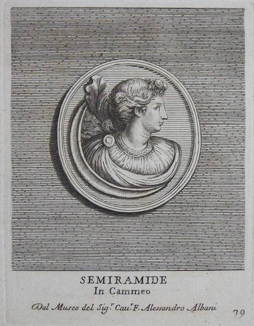 Print - Semiramide In Cammeo - Galestruzzi