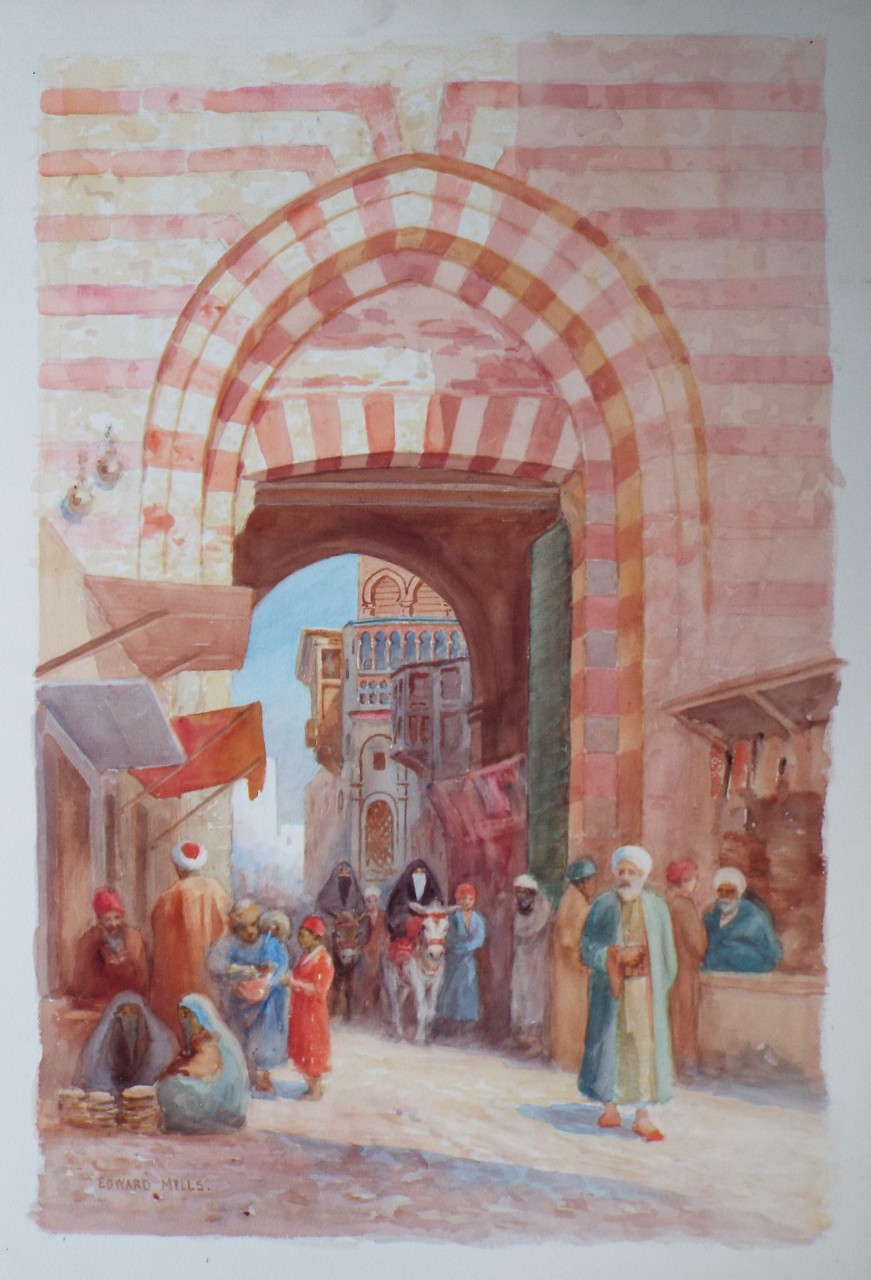 Watercolour - Middle eastern market