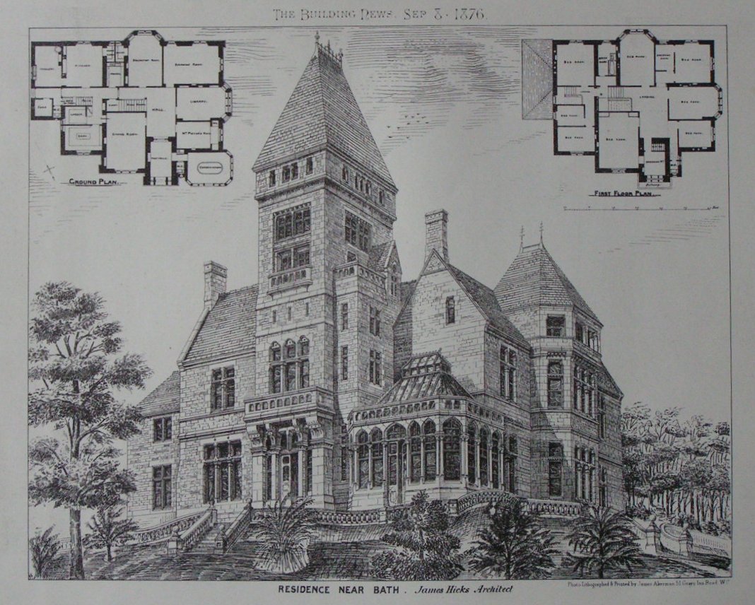 Lithograph - Residence Near Bath