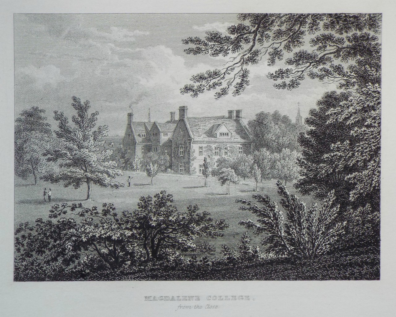 Print - Magdalene College, from the Close.