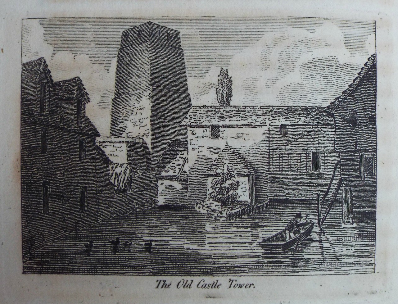 Print - The Old Castle Tower.