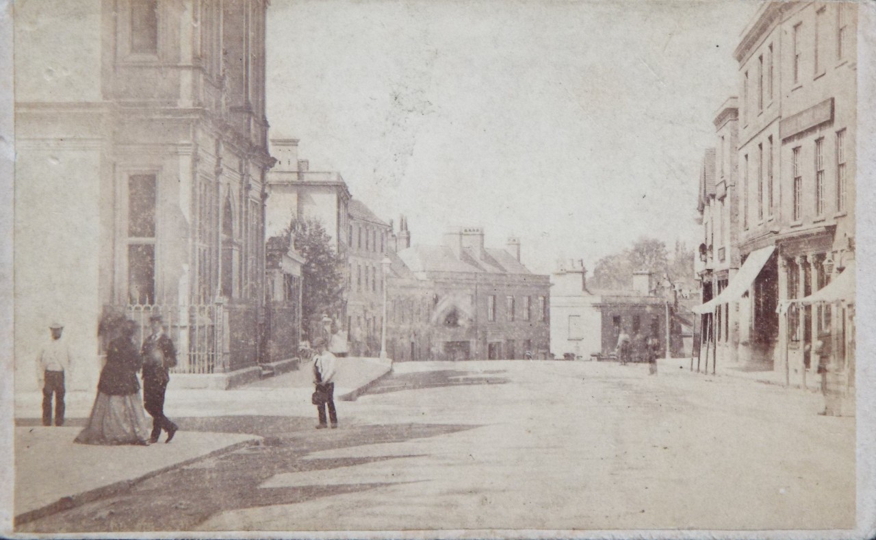 Photograph - Warminster. Junction of High Street looking West at the junction with Weymouth Street
