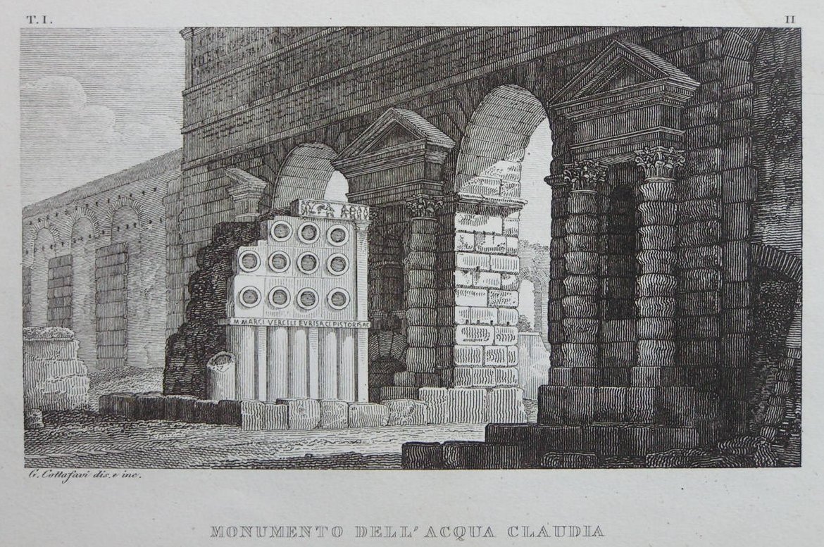 Print - Monumento Dell'acqua Claudia - Collafavi