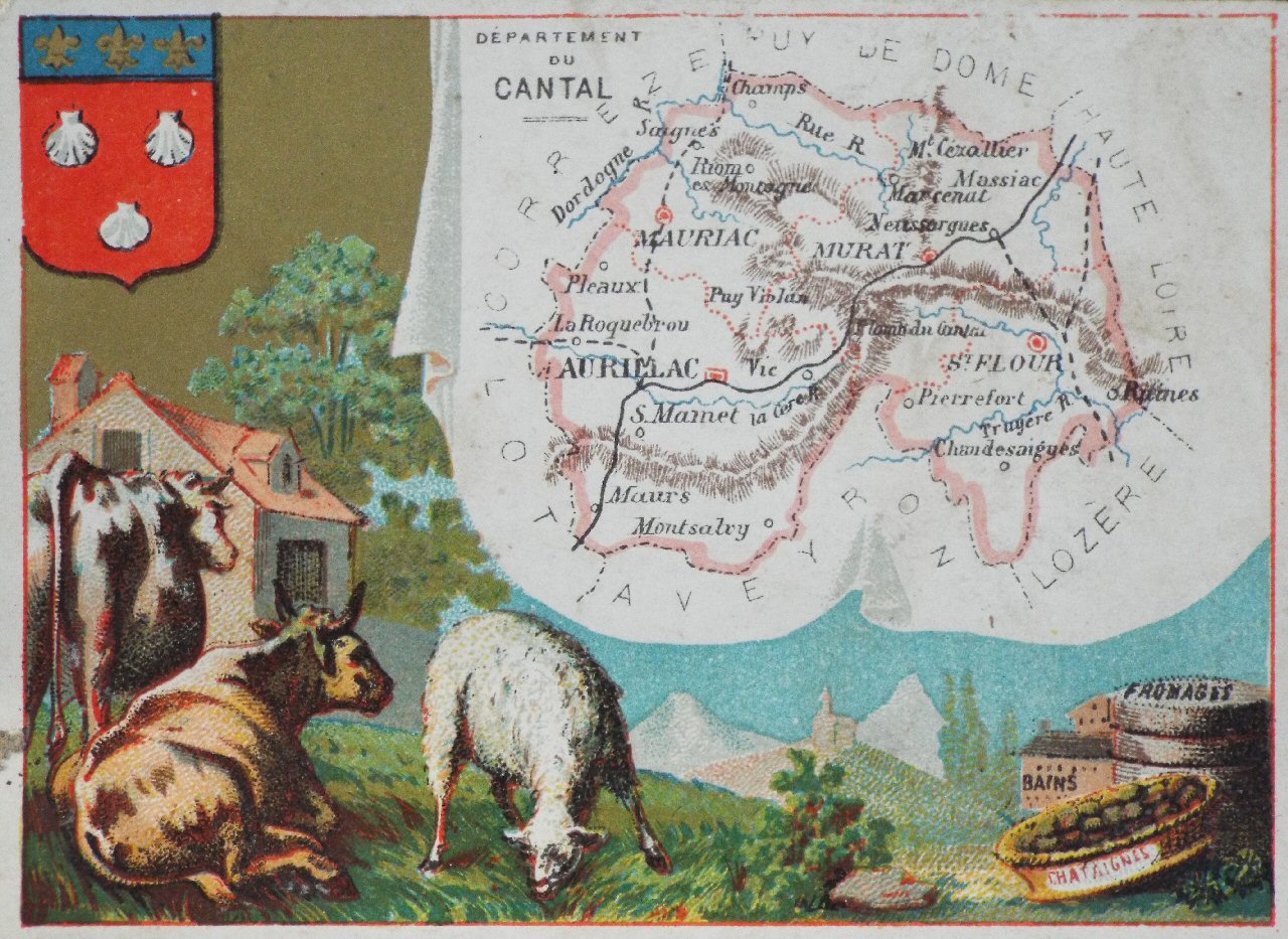Map of Cantal