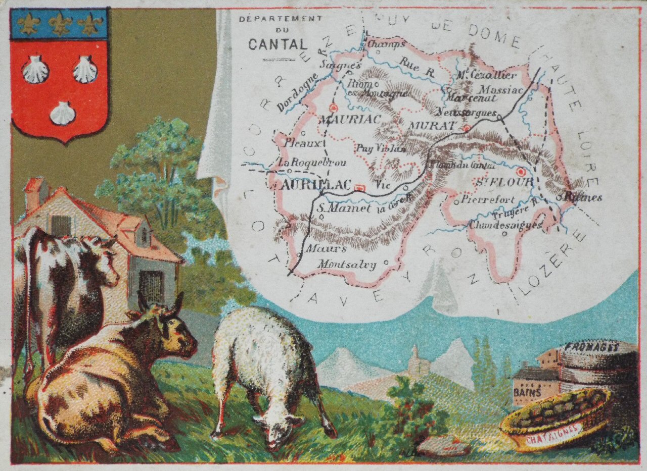 Map of Cantal