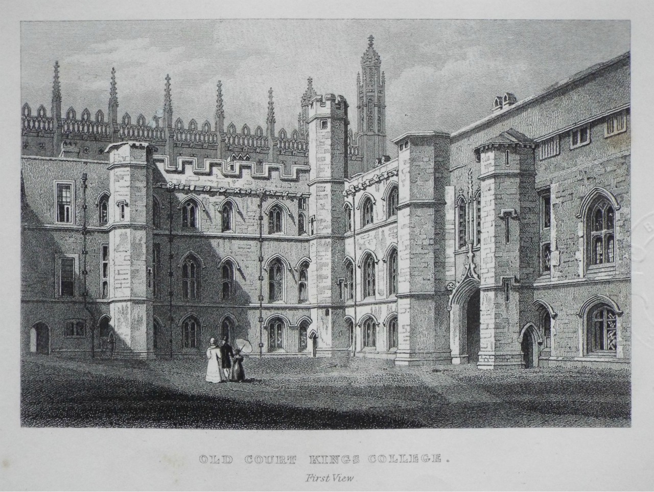 Print - Old Court, Kings College. First View
