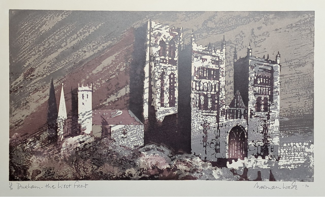 Silkscreen - Durham - the West Front - Wade