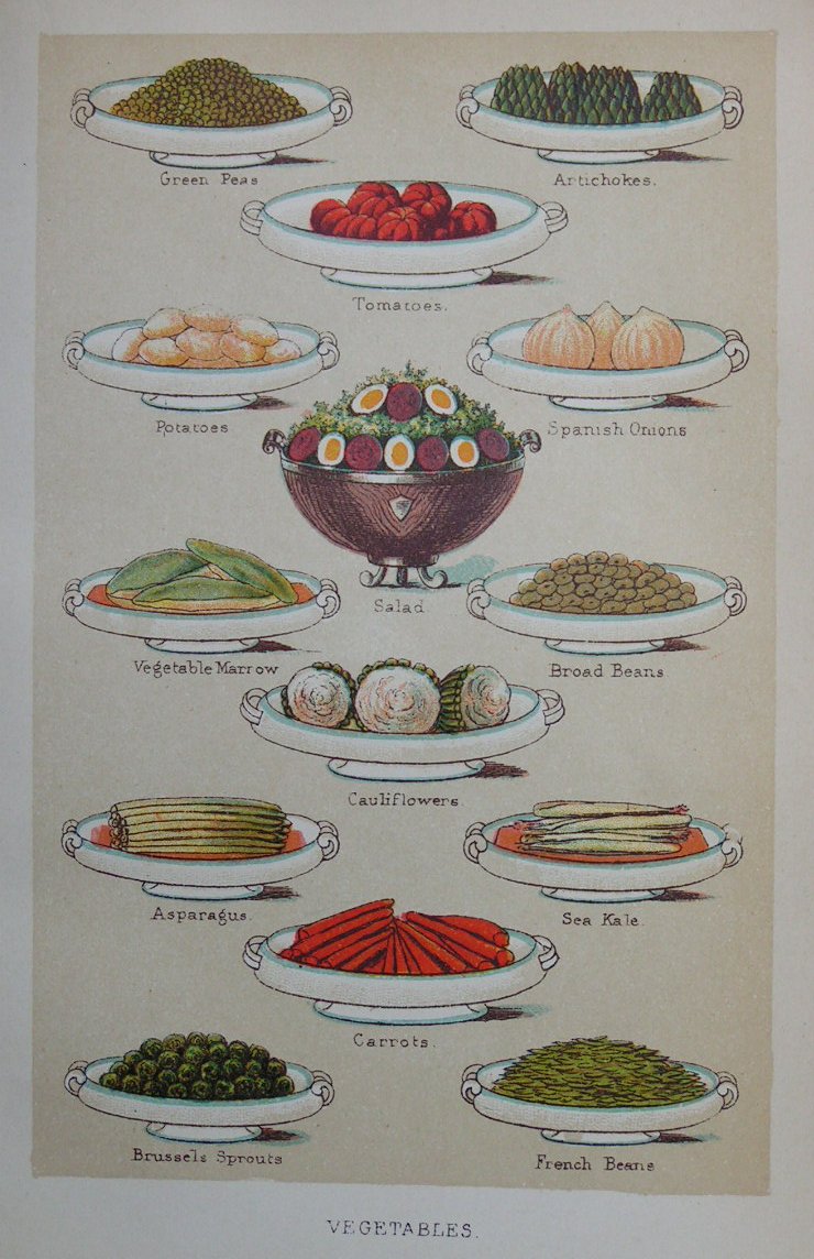 Chromolithograph - Vegetables