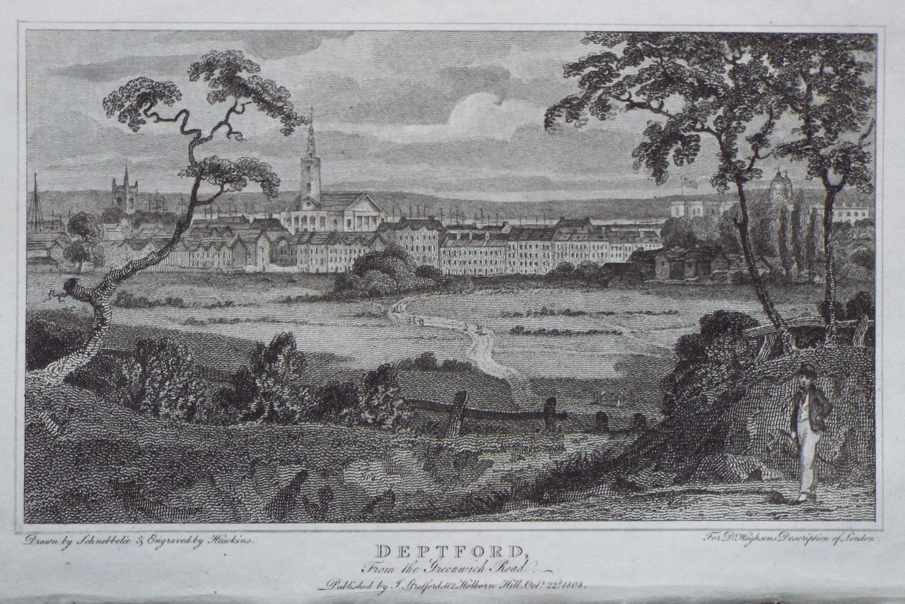 Print - Deptford, from the Greenwich Road. - 
