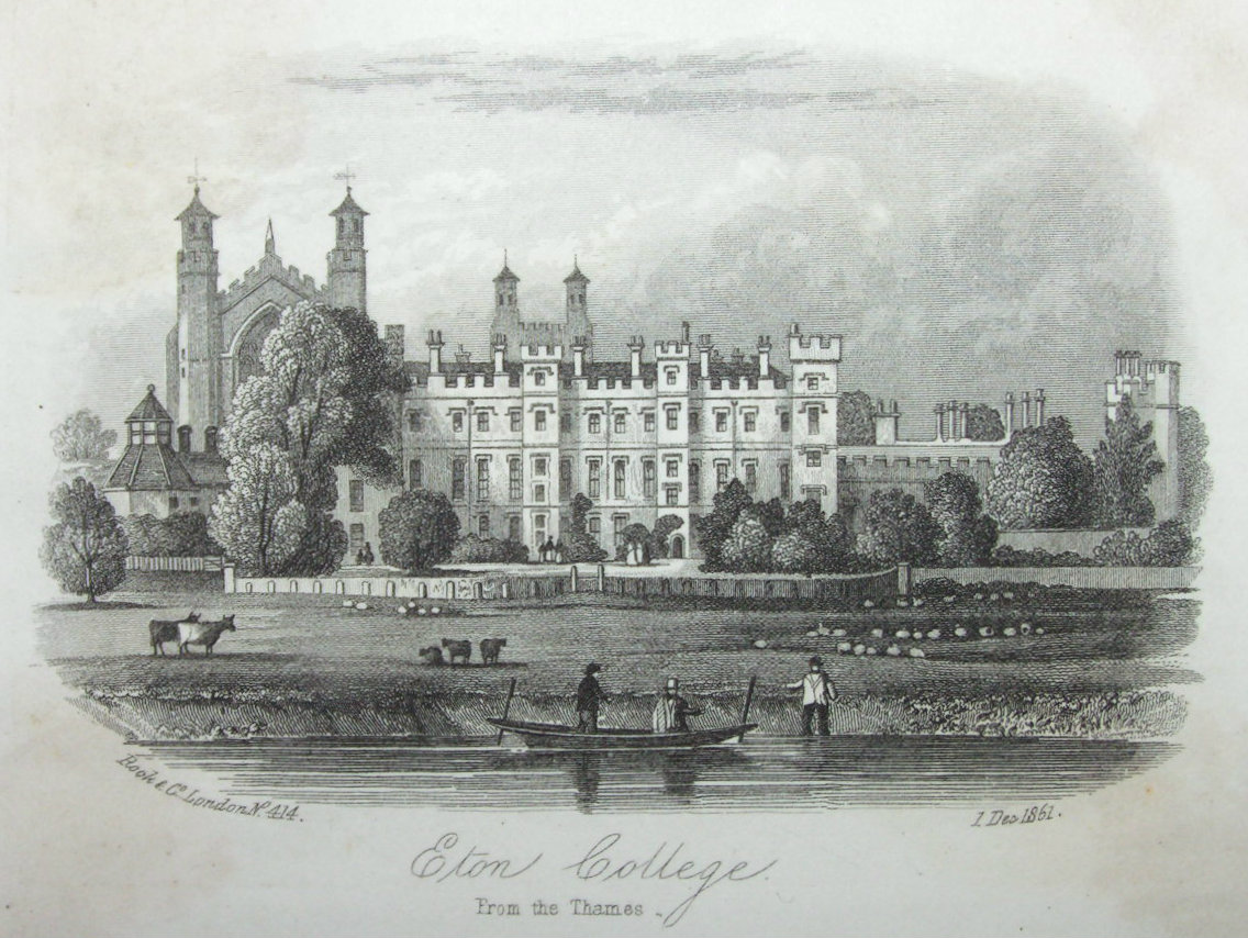 Steel Vignette - Eton College from the Thames - Rock
