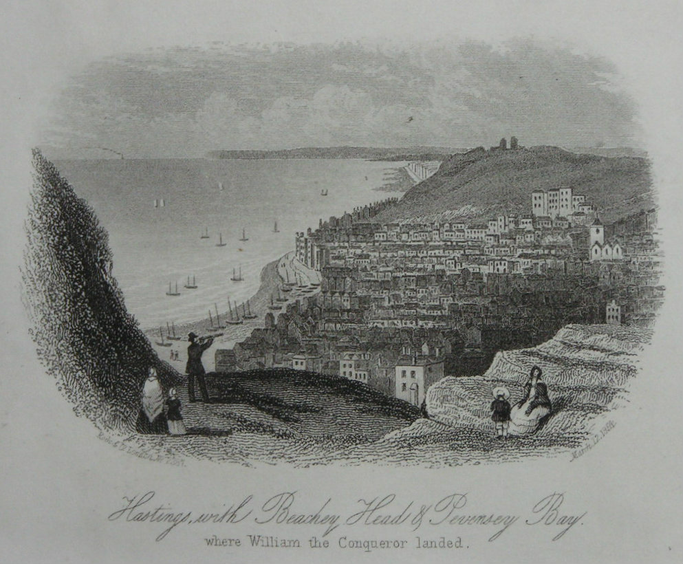Steel Vignette - Hastings with Beachy Head & Pevensey Bay - Rock