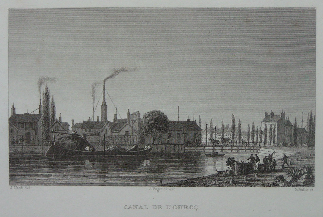 Print - Canal de l'Ourcq. - Wallace