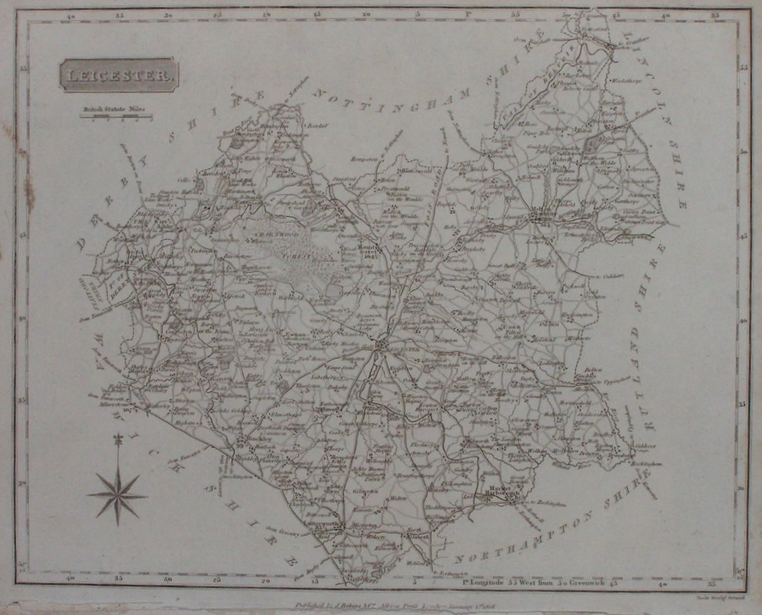 Map of Leicestershire - Neele