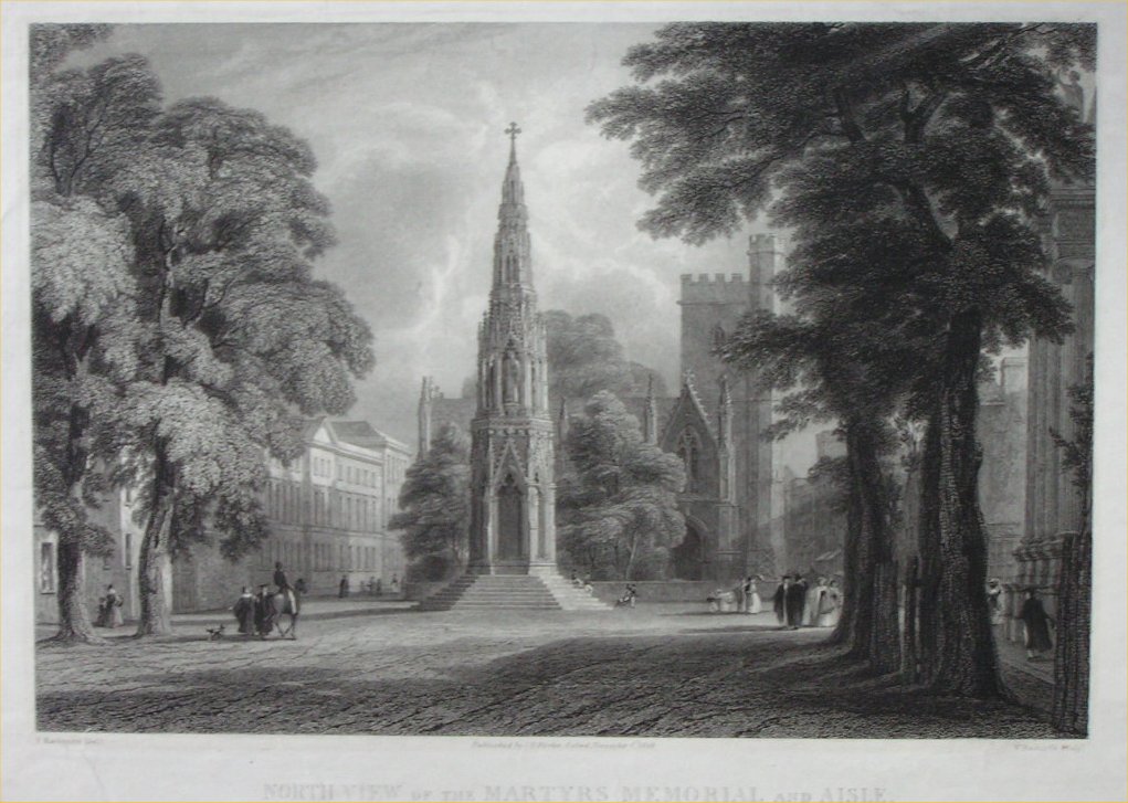 Print - North View of the Martyr's Memorial and Aisle - Raclyffe