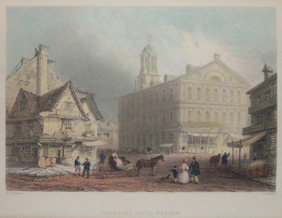 Print - Faneuil Hall, Boston - Griffiths