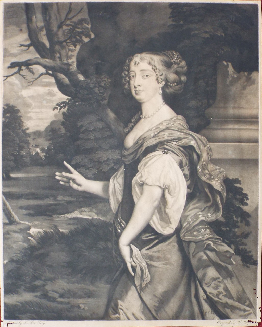 Mezzotint - Elizabeth, Countess of Northumberland - Watson