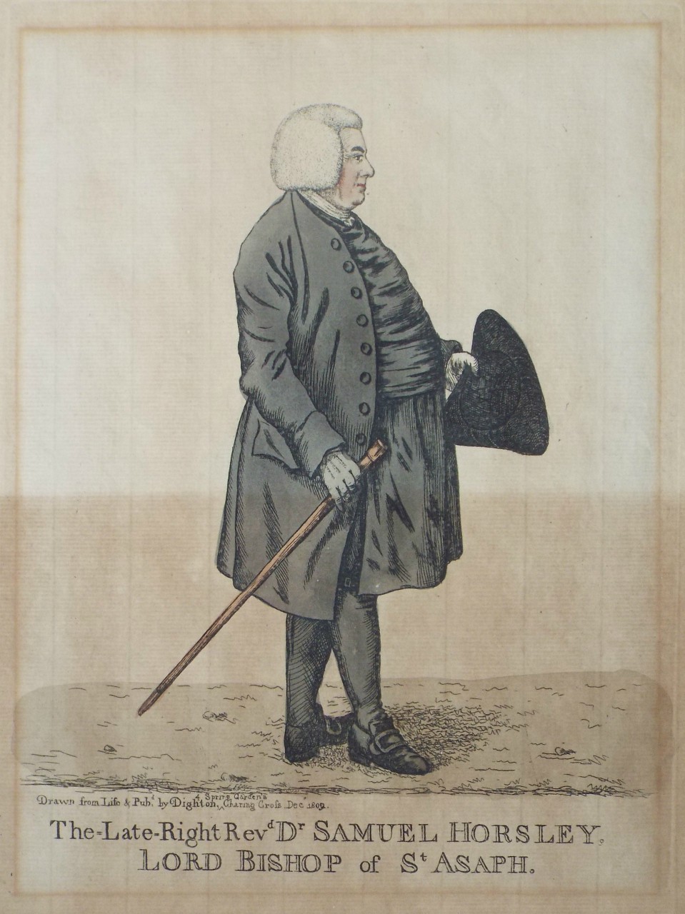 Etching - A Late-Right-Revd. Dr. Samuel Horsley Lord Bishop of St. Asaph. - Dighton