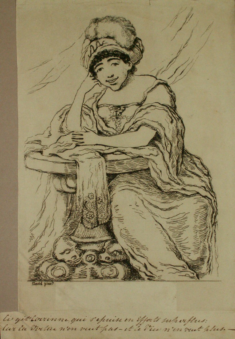 Etching - Madame de Stael - Sharpe