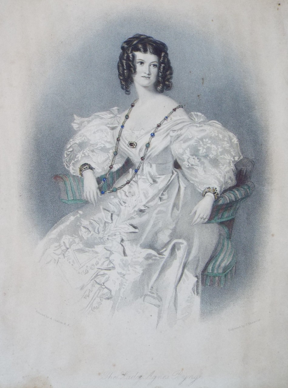 Stipple - The Lady Agnes Byng. - 