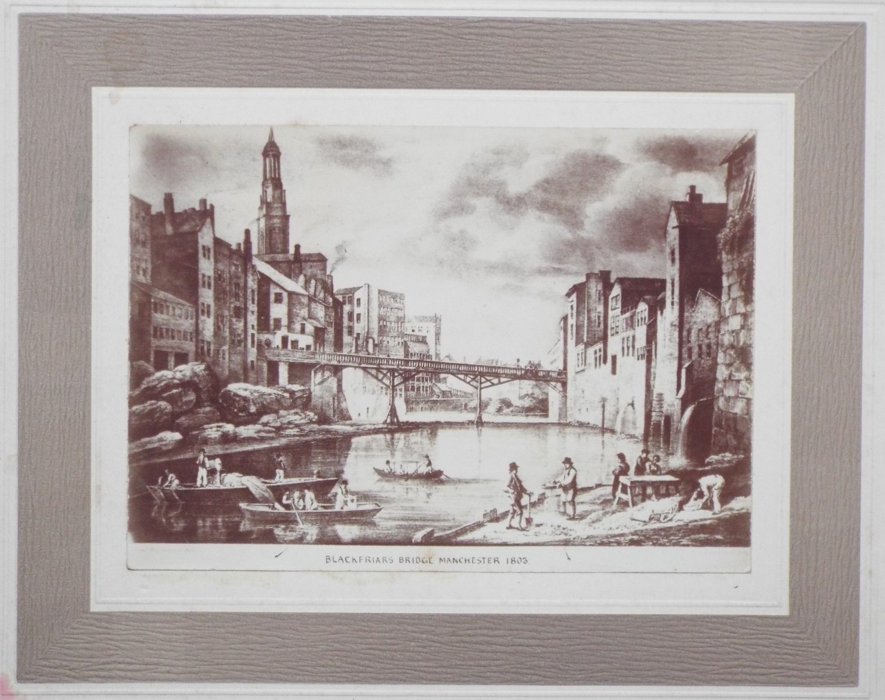 Photograph - Blackfriars Bridge Manchester 1803